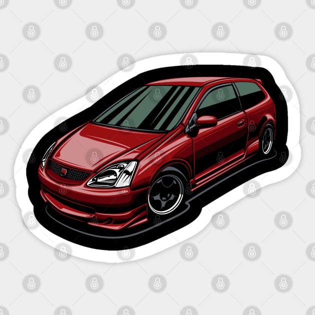 Civic Type R Sticker by Markaryan